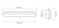 LED-Rückfahrlicht slimline Einbau | 12-24v | 0,18m...