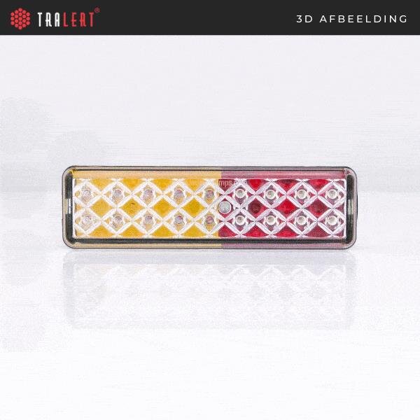 LED Rücklicht slimline | 12-24v | 0,18m Kabel | 135ARME