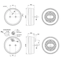 LED Rücklicht ohne Kennzeichenleuchte | 12-36v | 5-PIN | V10C3-830B5