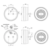 LED Rückfahrlicht mit Rücklicht | 12-36v | 5-PIN | V10C2-820B5