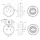 LED Rückfahrlicht mit Rücklicht | 12-36v | 5-PIN | V10C2-820B5