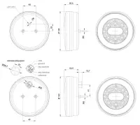 LED Rückfahrlicht mit Rücklicht | 12-36v | 100cm. Kabel | V10C2-820