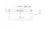 LED Brems-Rückleuchte 12-24v 5m Kabel | VC-100-5M