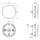 LED Nebelscheinwerfer | 12-24v | 50cm Kabel | SuperSeal (flache Montage) | VM-330SS