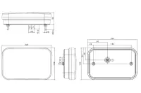 Rechts | LED Rücklicht mit integrierter CAN-Bus-Lösung & Rückfahrlicht & Kennzeichenbeleuchtung | 12v | 5-PIN | VC-2732B5CAN