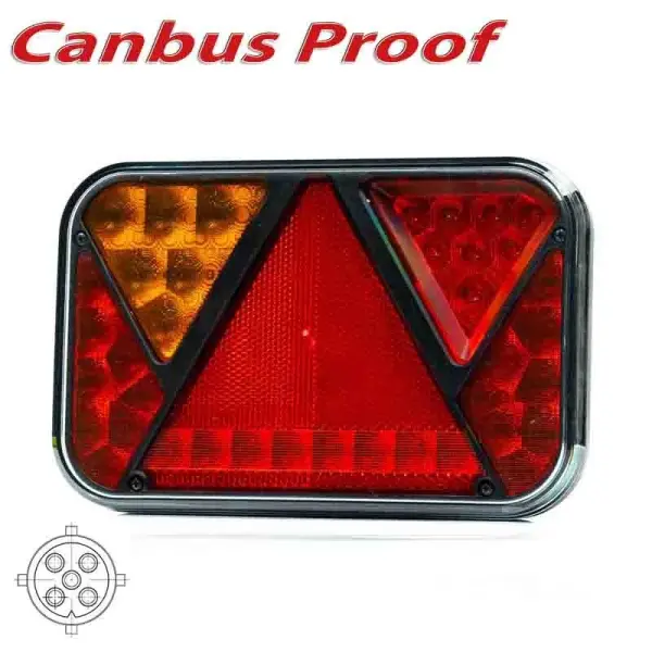 Links | LED Rücklicht mit integrierter CAN-Bus-Lösung & Nebelscheinwerfer, Kennzeichenbeleuchtung | 12v | 5-PIN | VC-2721B5CAN