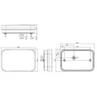 Rechts | LED Rücklicht mit Rückfahrlicht | 12v | 5-PIN | VC-2712B5