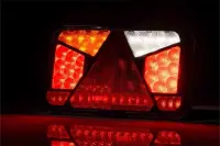 Links | LED Rücklicht mit Kennzeichenleuchte CAN-bus-roof | 12v | 6-Funktionen 6-PIN | VC-4511B6CAN