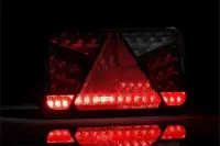 Links | LED Rücklicht mit Kennzeichenleuchte CAN-bus-roof | 12v | 6-Funktionen 6-PIN | VC-4511B6CAN