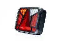 Links | LED Rücklicht mit Kennzeichenleuchte CAN-bus-roof | 12v | 6-Funktionen 6-PIN | VC-4511B6CAN