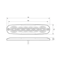 LED Nebelscheinwerfer ultrakompakt | 12-24v | 25cm. Kabel | 12FM