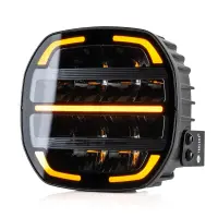 LED Fernscheinwerfer darklook/schwarz 12-24v / 14.000lm