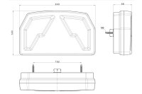 LED Neon Rücklicht rechts 12-24v - 100cm Kabel