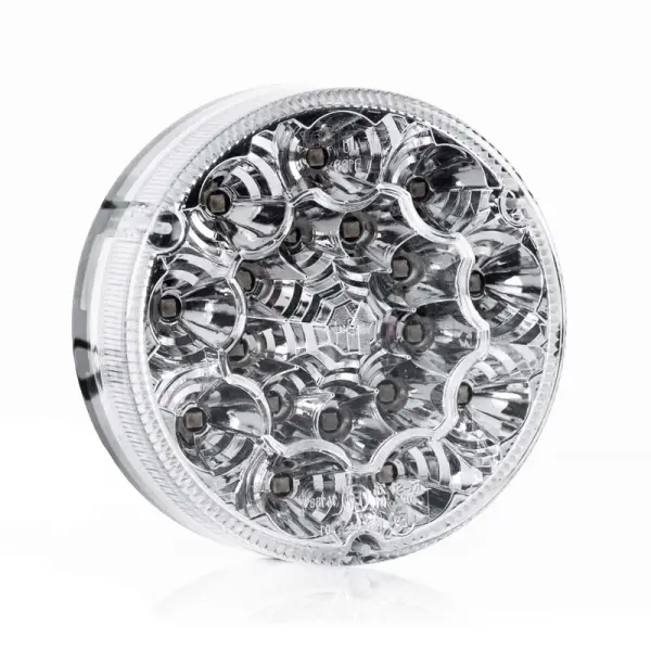LED Rücklicht rund, transparente Linse 12-24v 50cm Kabel | VC-5400