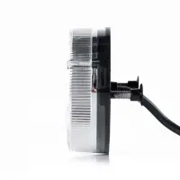 LED Rücklicht rund, transparente Linse 12-24v 50cm Kabel | VC-5400