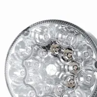 LED Rücklicht rund, transparente Linse 12-24v 50cm Kabel | VC-5400