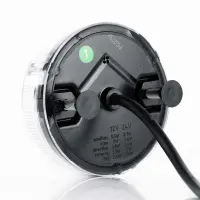 LED Rücklicht rund, transparente Linse 12-24v 50cm Kabel | VC-5400