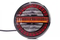 LED Rücklicht, rund mit dynamischem Blinklicht...