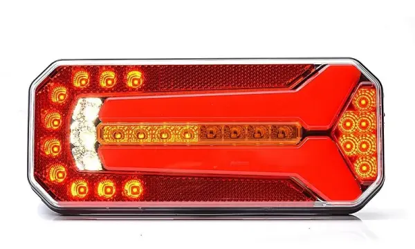 LED Rücklicht uni 12-24 200cm Kabel dynamisches Blinklicht