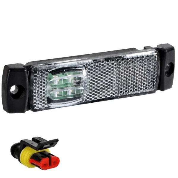LED-Umrissleuchten weiß 12/36V 0,5m Kabel + SuperSeal