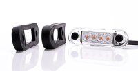 LED Positionsleuchten Einbau gelb 12-24v 5m Kabel