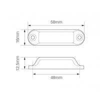 LED-Umrissleuchten gelb 12v (2er-Set)