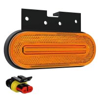 LED Umrissleuchten gelb 12/36V 1.2m Kabel + SuperSeal