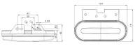 LED Positionsleuchte rot | 12-24v | 50cm Kabel | M10MV-750R