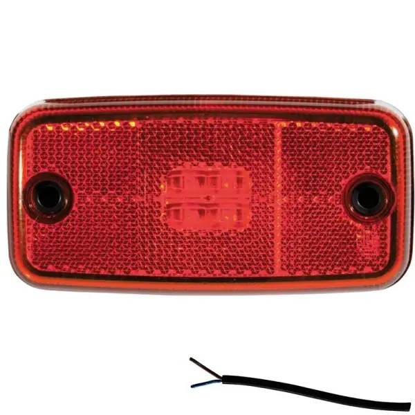 LED Positionsleuchte rot | 12-24v | 50cm Kabel | M10MV-600R
