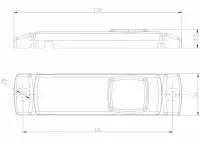 LED Positionsleuchte weiß | 12-24v | 1.5mm. Stecker | M10MV-196W