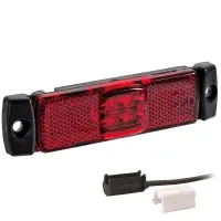 LED Positionsleuchte rot | 12-24v | 1,5mm². Stecker...