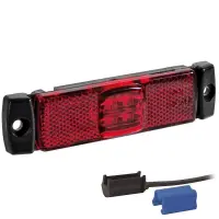 LED Positionsleuchte rot | 12-24v | 0,75mm². Stecker | M10MV-110R