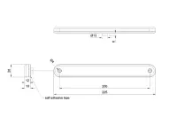 LED Positionsleuchte rot | 12-24v | 50cm Kabel | M10MV-800R