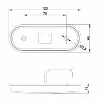 LED Positionsleuchte weiß | 12-24v | 1,5mm²....