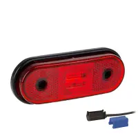 LED Positionsleuchte rot | 12-24v | 0,75mm². Stecker | MV-1410R