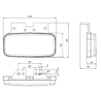 LED Positionsleuchte rot | 12-24v | 0,75mm². Stecker | MV-1260R