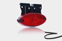 LED Positionsleuchte oval rot mit Halterung | 12-24v |...
