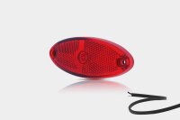 LED Positionsleuchte oval rot | 12-24v | 50cm Kabel |...