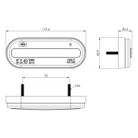 LED Positionsleuchte weiß | 12-24v | 50cm Kabel | MV-5000W