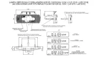 LED Positionsleuchte neonweiß mit Bügel | 12-24v | 50cm. Kabel | MV-3350W