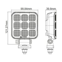 LED ADR ECE-R23 Arbeitsscheinwerfer 6591lm | 9-30v | 50cm...