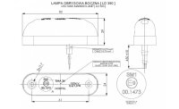 LED Positionsleuchte gelb 12-24v 50cm Kabel
