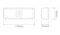 LED Umrissleuchte gelb | 12-24v | 20cm Kabel | 1490AM