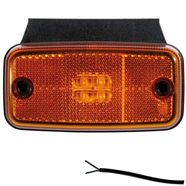 LED Umrissleuchte gelb | 12-24v | 50cm Kabel | M10MV-650A