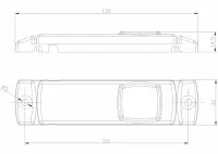 LED Umrissleuchte gelb | 12-24v | 1.5mm. Stecker | M10MV-196A