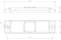 LED Umrissleuchte gelb | 12-24v | 50cm Kabel | M10MV-100A