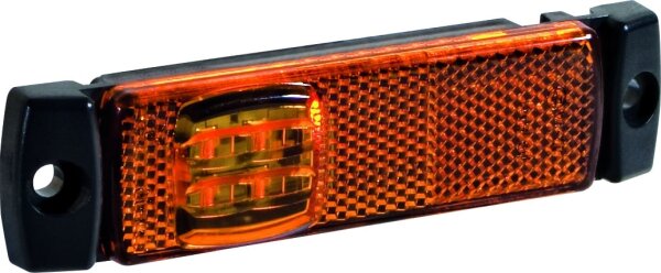 LED Umrissleuchte gelb | 12-36v | 50cm Kabel | AMP-Stecker | M10MV-150A-AMP