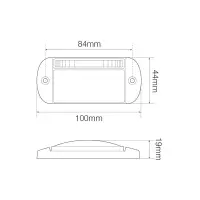 LED Umrissleuchte Kat.5 | 12-24v | 55cm. Kabel | 44AMEC5