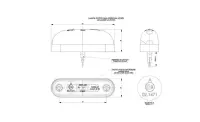 LED Umrissleuchte gelb | 12-24v | 50cm Kabel | MV-4000W