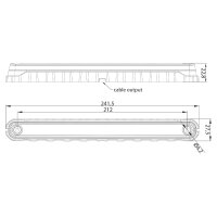 LED Umrissleuchte gelb | 12-24v | 0.15m Kabel | MV-5900A